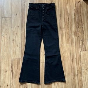 American Eagle Highest Rise Button Fly Flare Jeans